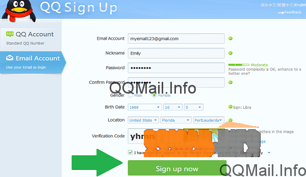 Id register qq Sign Up